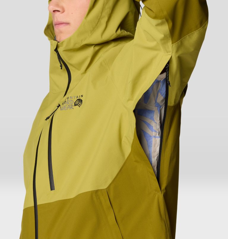Men's Stretch Ozonic Jacket, Color: Vetiver, Moon Moss, image 7