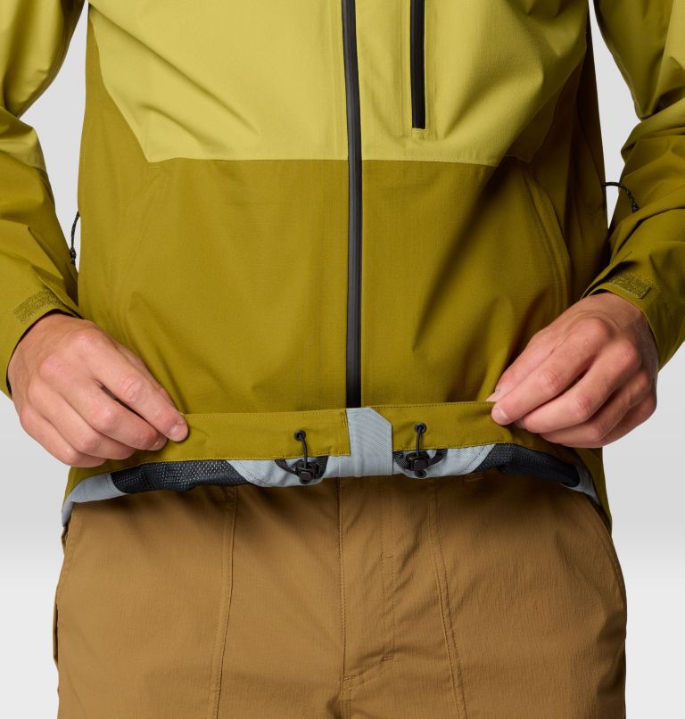 Men's Stretch Ozonic Jacket, Color: Vetiver, Moon Moss, image 8