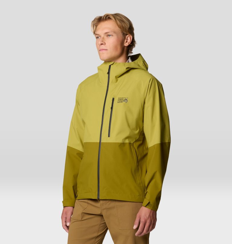 Men's Stretch Ozonic Jacket, Color: Vetiver, Moon Moss, image 10