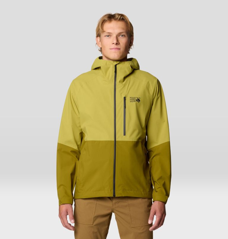 Men's Stretch Ozonic Jacket, Color: Vetiver, Moon Moss, image 1