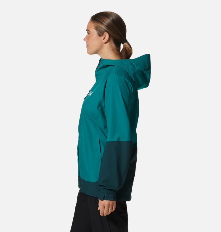 Women's Stretch Ozonic Jacket, Color: Botanic, Dark Marsh, image 3