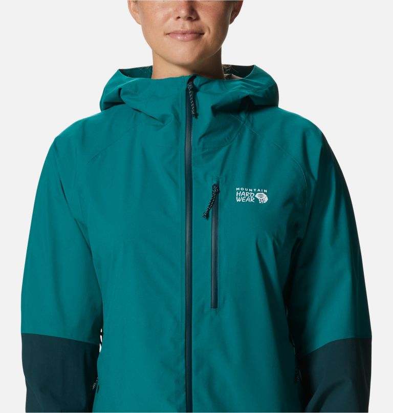 Women's Stretch Ozonic Jacket, Color: Botanic, Dark Marsh, image 4