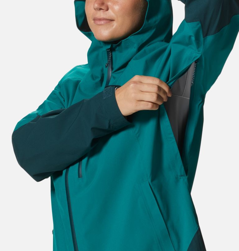 Women's Stretch Ozonic Jacket, Color: Botanic, Dark Marsh, image 8