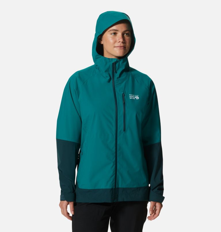 Women's Stretch Ozonic Jacket, Color: Botanic, Dark Marsh, image 11