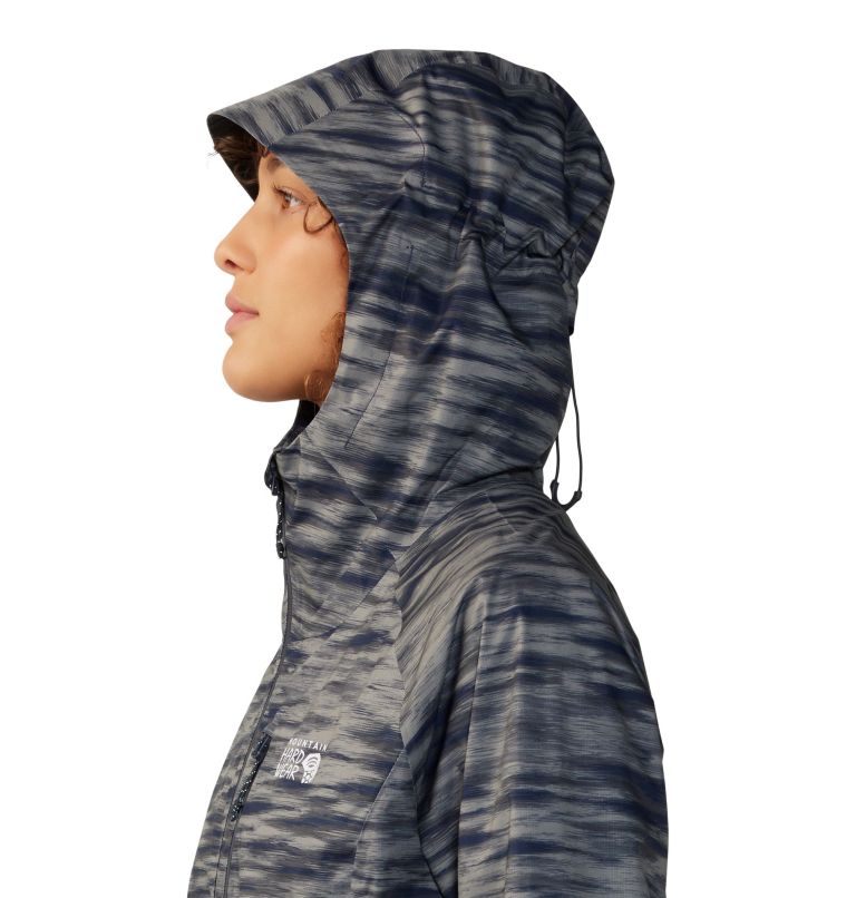 Women's Stretch Ozonic Jacket, Color: Dark Zinc Frequency Print, image 5