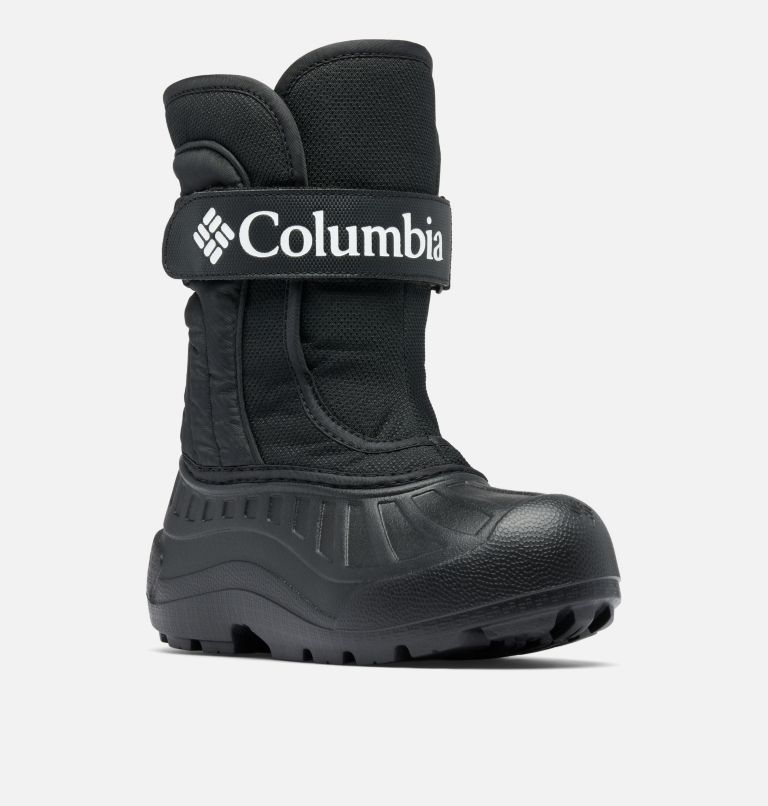 Big Kids' Powderbug Snowlite Strap Boot, Color: Black, White, image 3