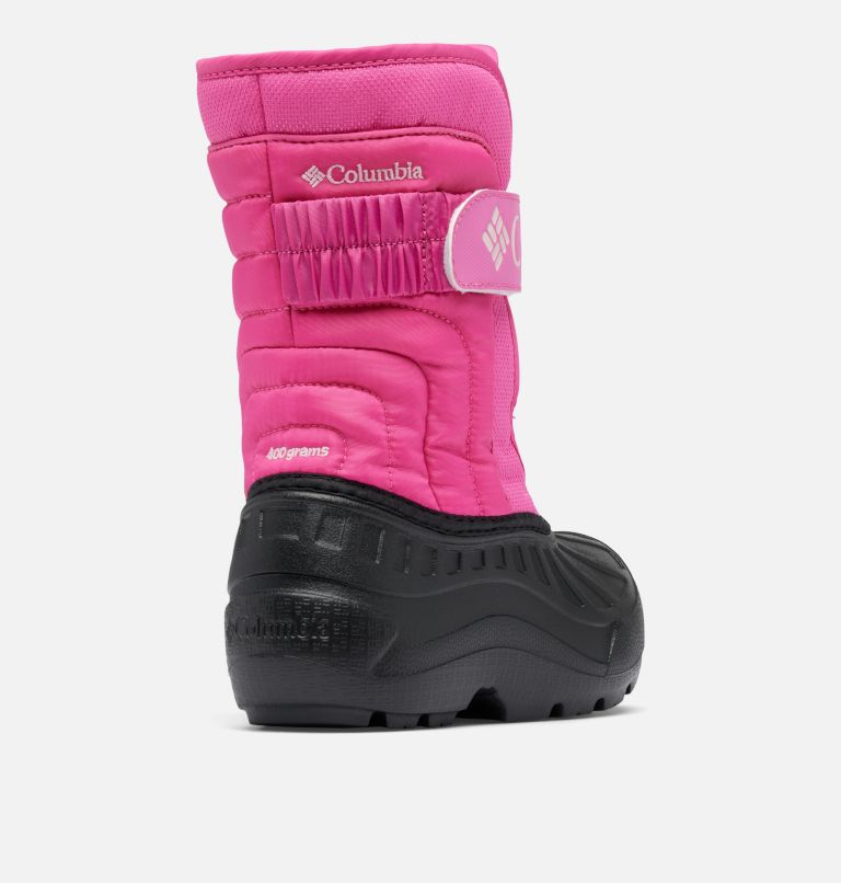 Big Kids' Powderbug Snowlite Strap Boot, Color: Pink Ice, Satin Pink, image 9