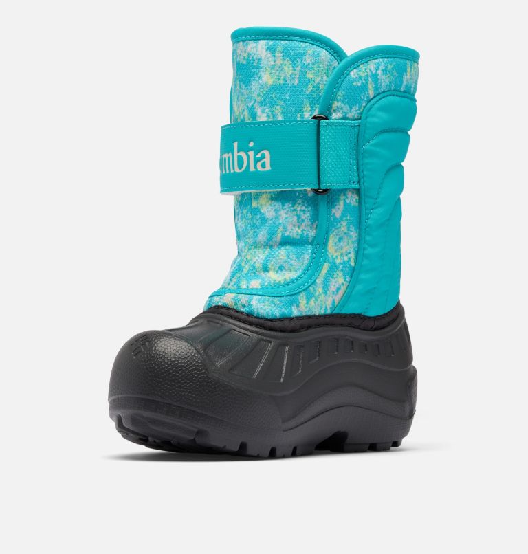 Little Kids' Powderbug Snowlite Strap Boot, Color: Geyser, Sea Salt, image 7