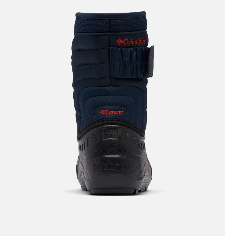 Little Kids' Powderbug Snowlite Strap Boot, Color: Collegiate Navy, Spicy, image 2