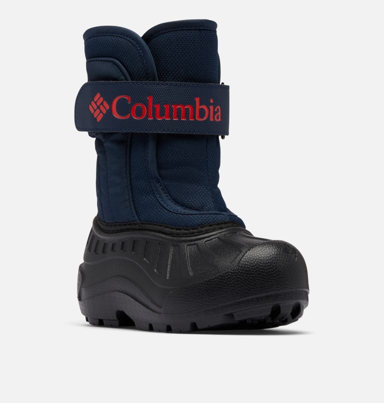 Little Kids' Powderbug Snowlite Strap Boot, Color: Collegiate Navy, Spicy, image 3