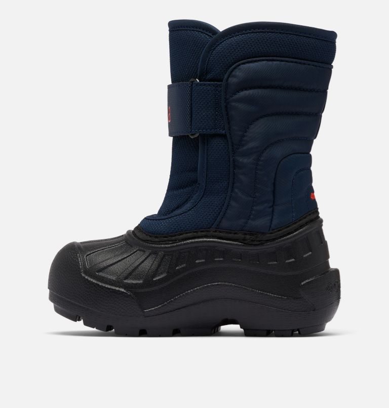 Little Kids' Powderbug Snowlite Strap Boot, Color: Collegiate Navy, Spicy, image 6
