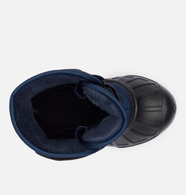 Little Kids' Powderbug Snowlite Strap Boot, Color: Collegiate Navy, Spicy, image 4