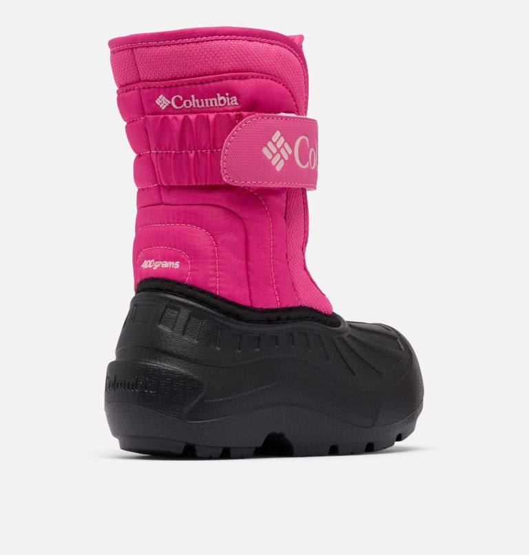Little Kids' Powderbug Snowlite Strap Boot, Color: Pink Ice, Satin Pink, image 9