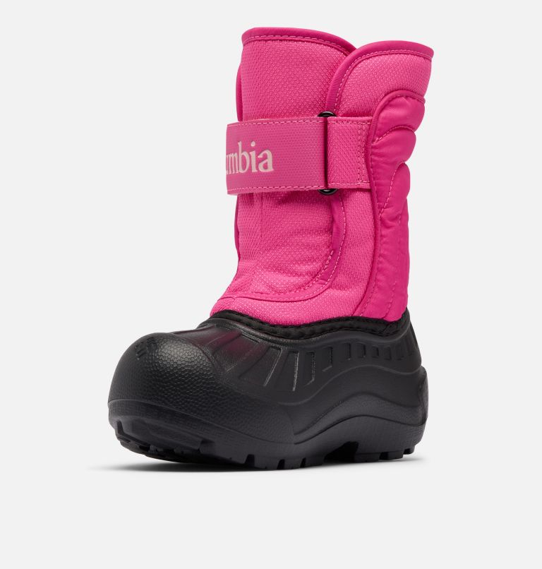 Little Kids' Powderbug Snowlite Strap Boot, Color: Pink Ice, Satin Pink, image 7