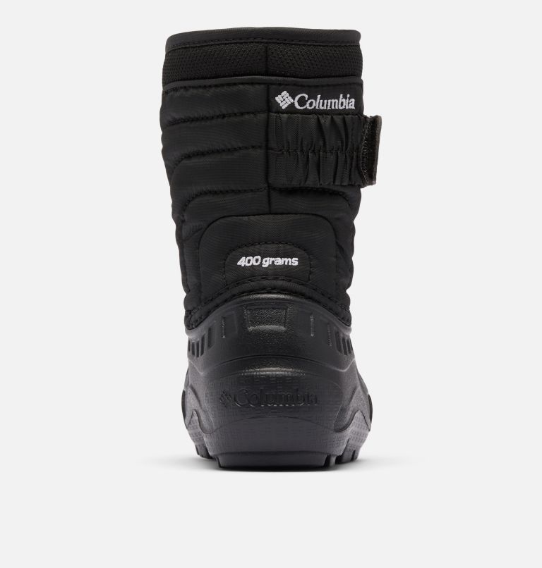Toddler Powderbug Snowlite Strap Boot, Color: Black, White, image 2
