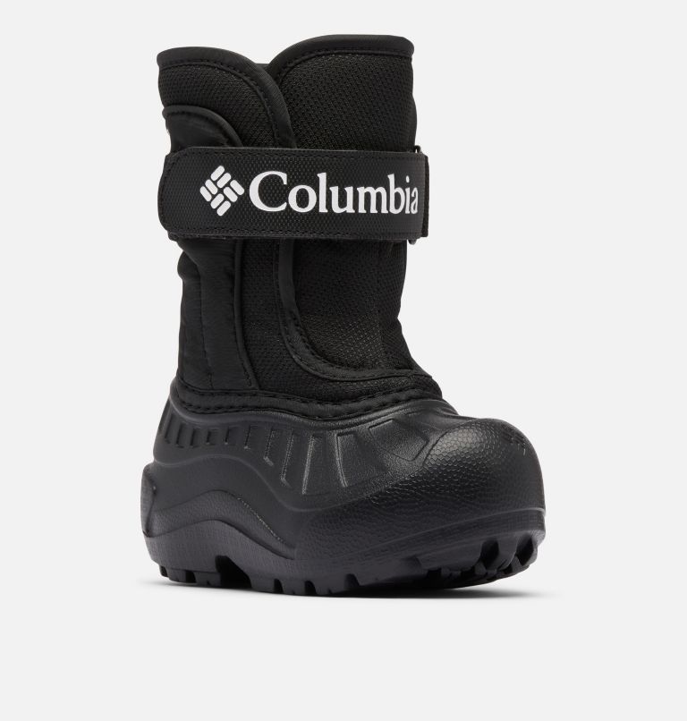 Toddler Powderbug Snowlite Strap Boot, Color: Black, White, image 3