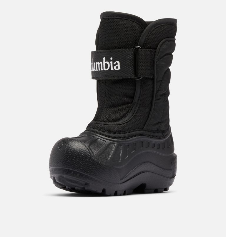 Toddler Powderbug Snowlite Strap Boot, Color: Black, White, image 7