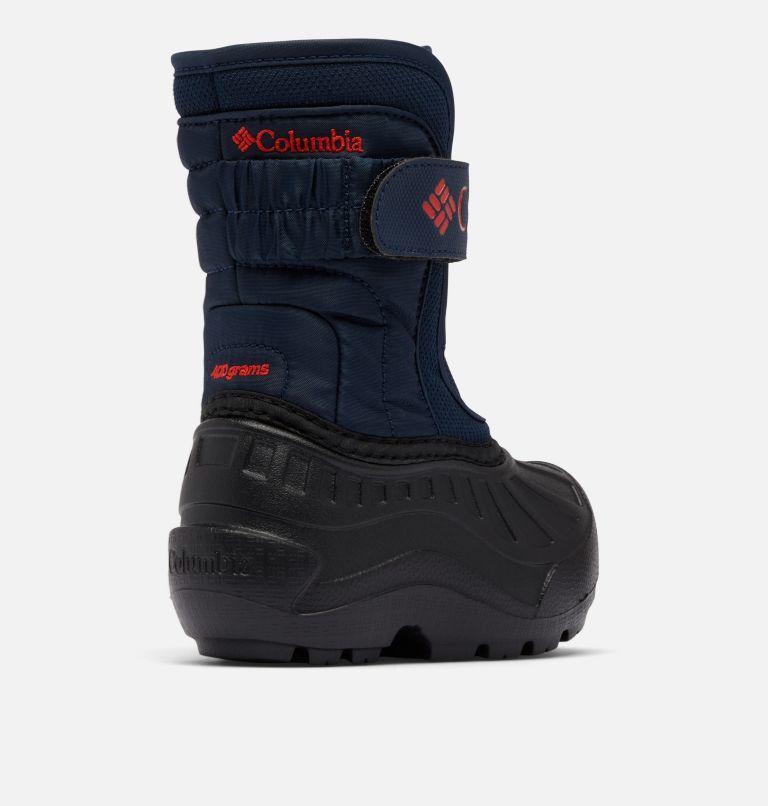 Toddler Powderbug Snowlite Strap Boot, Color: Collegiate Navy, Spicy, image 9