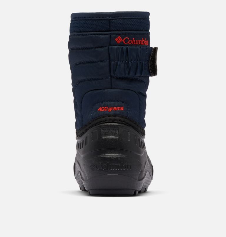 Toddler Powderbug Snowlite Strap Boot, Color: Collegiate Navy, Spicy, image 2