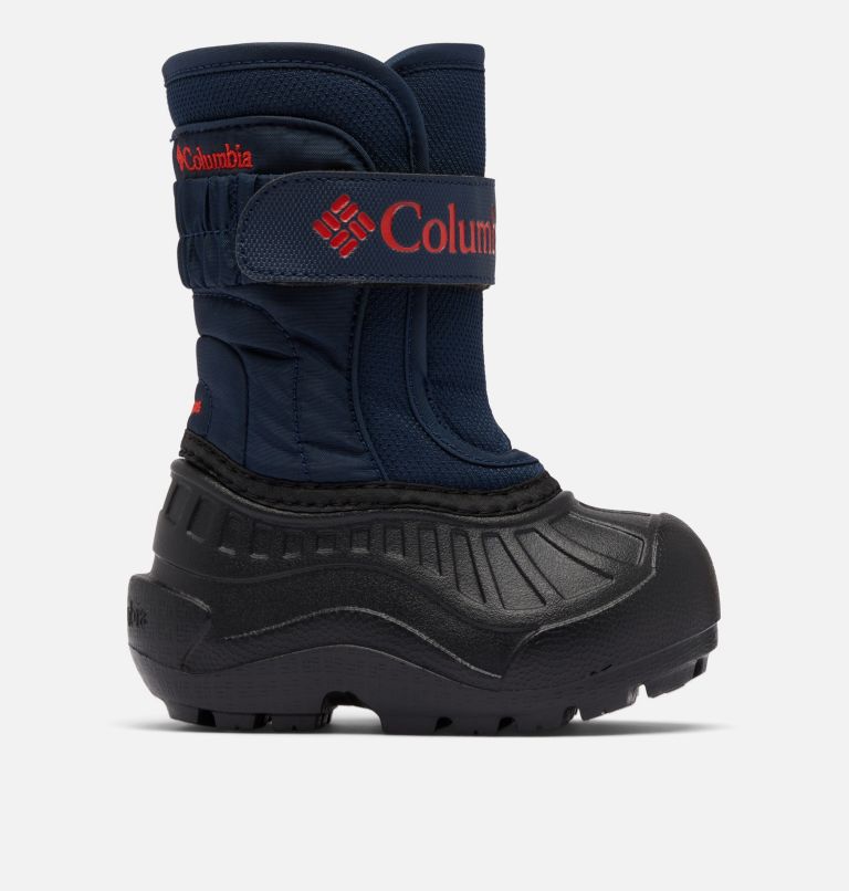 Toddler Powderbug Snowlite Strap Boot, Color: Collegiate Navy, Spicy, image 1