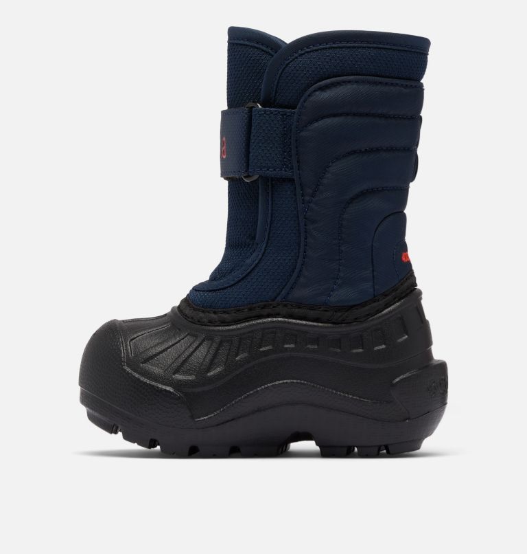 Toddler Powderbug Snowlite Strap Boot, Color: Collegiate Navy, Spicy, image 6