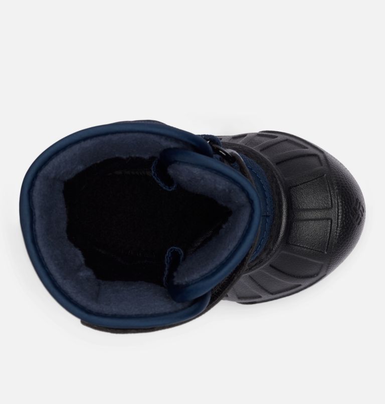 Toddler Powderbug Snowlite Strap Boot, Color: Collegiate Navy, Spicy, image 4
