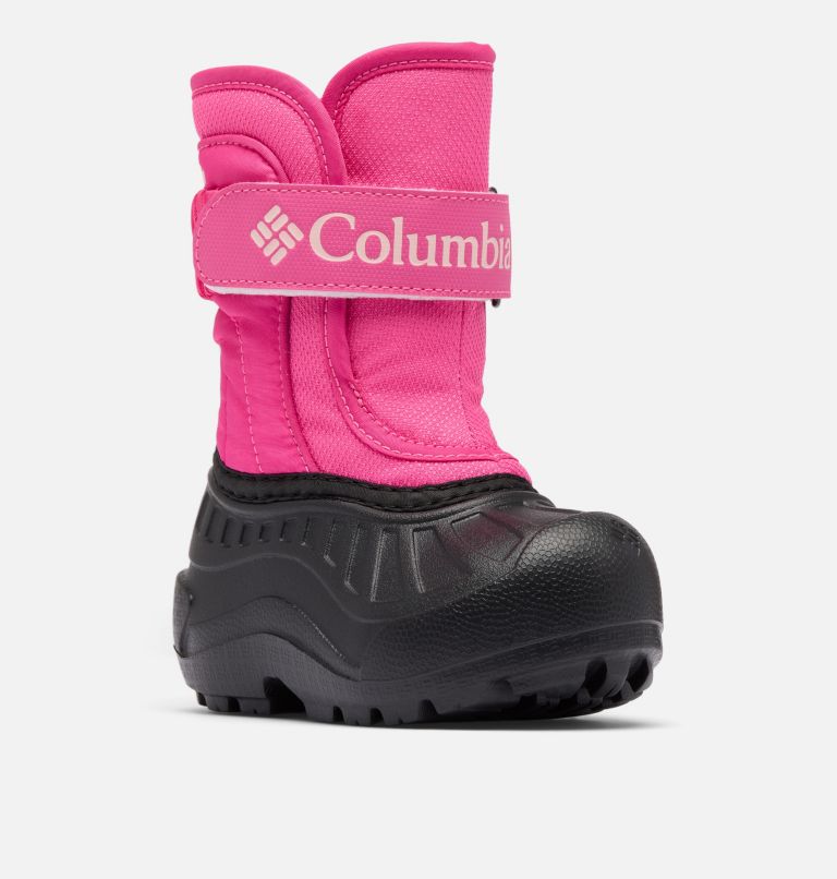 Toddler Powderbug Snowlite Strap Boot, Color: Pink Ice, Satin Pink, image 3