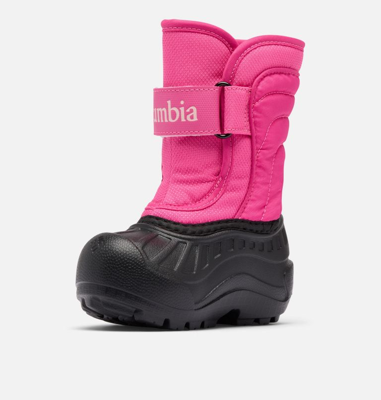 Toddler Powderbug Snowlite Strap Boot, Color: Pink Ice, Satin Pink, image 7