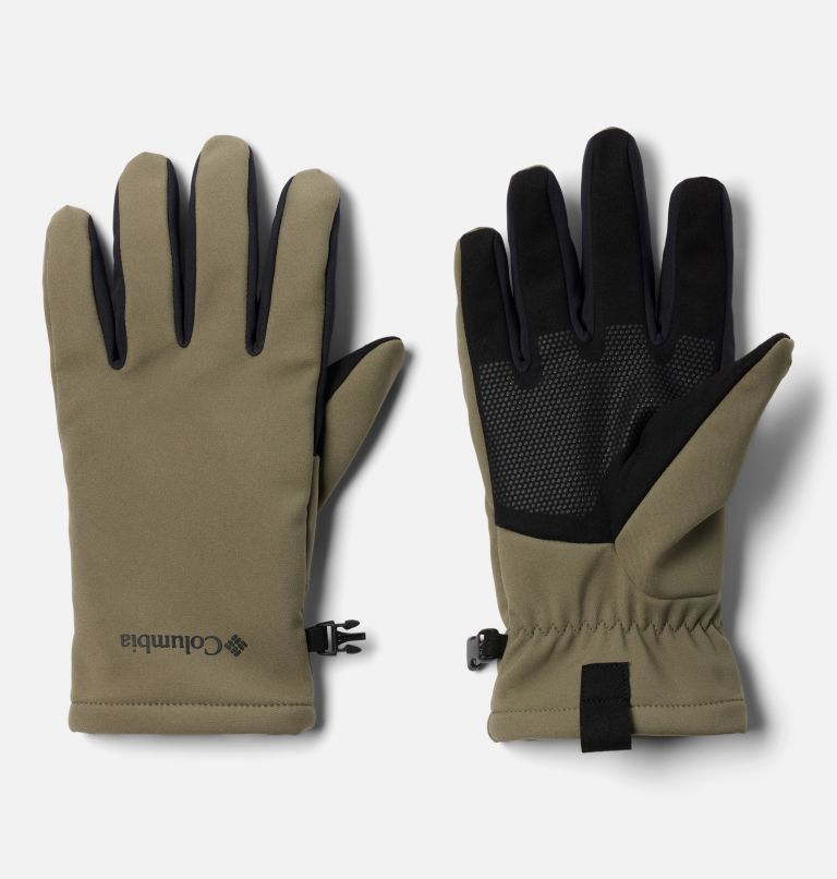 Men's Ascender III Softshell Gloves, Color: Stone Green, image 1