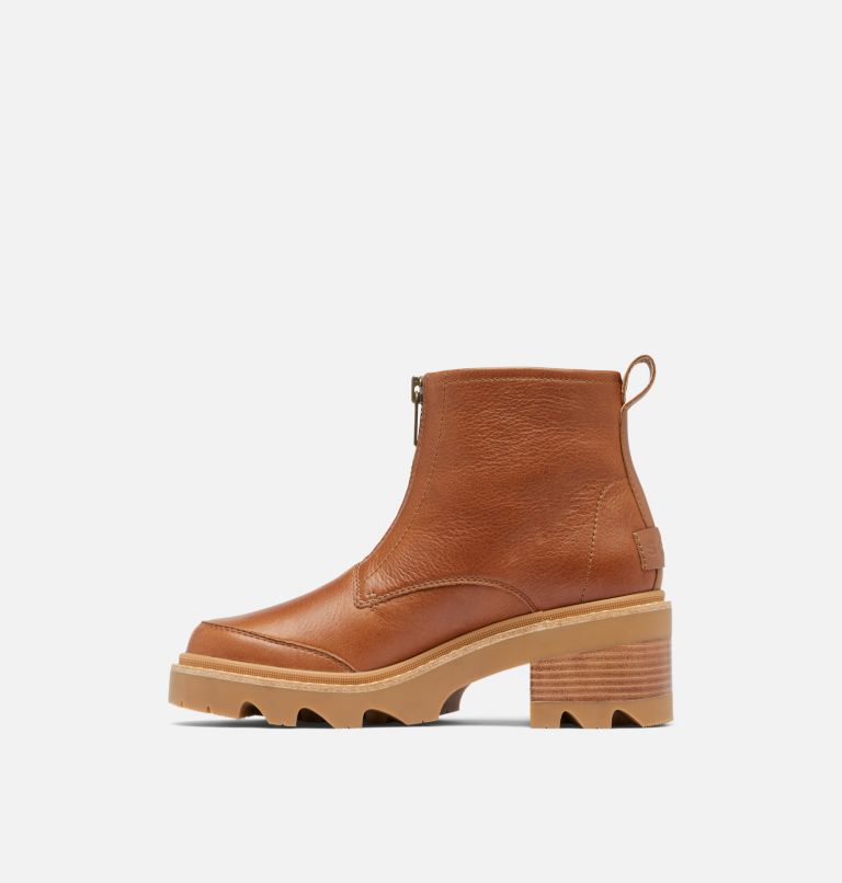 JOAN NOW Bottes à fermeture éclair pour femme, Color: Velvet Tan, Gum 2, image 4