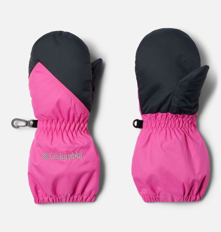 Toddler Chippewa II Long Mittens, Color: Pink Ice, Black, image 1