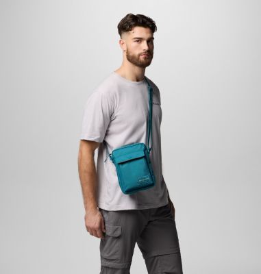 Unisex Zigzag II Side Bag, Color: River Blue, image 10