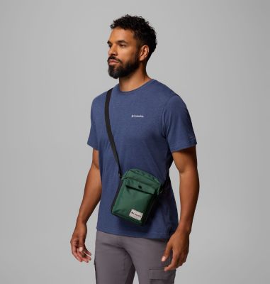 Unisex Zigzag II Side Bag, Color: Rain Forest, Black, image 3