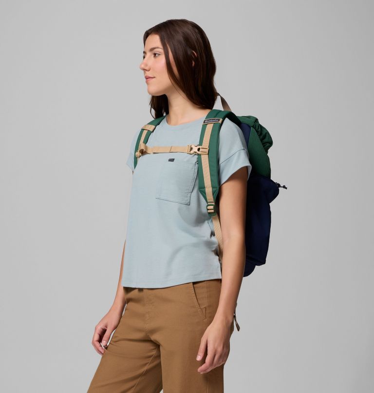 Trail Traveler 28L Rucksack, Color: Rain Forest, Collegiate Navy, image 5