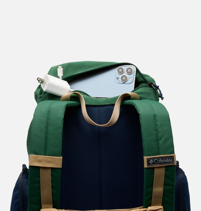 Trail Traveler 28L Rucksack, Color: Rain Forest, Collegiate Navy, image 7