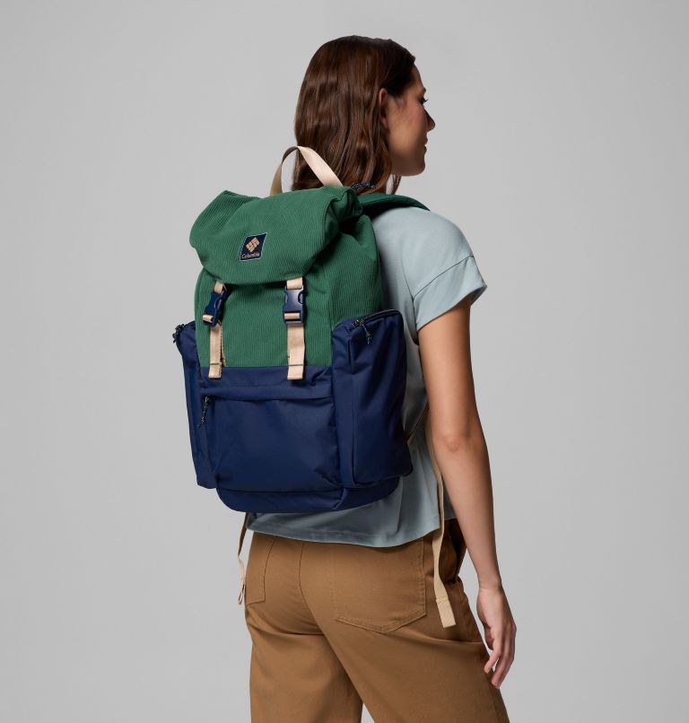 Trail Traveler 28L Rucksack, Color: Rain Forest, Collegiate Navy, image 6