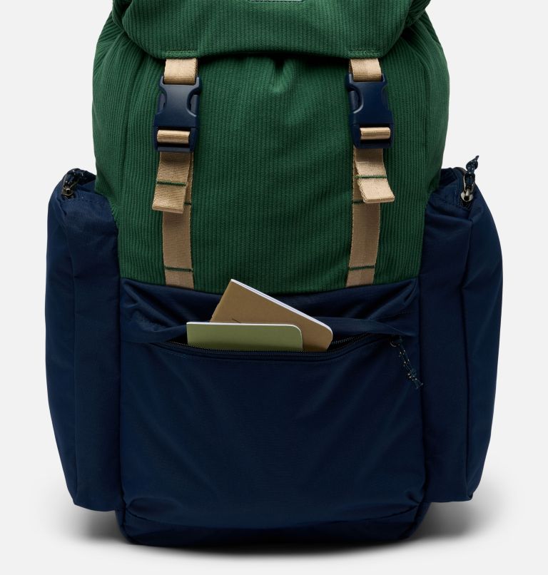 Trail Traveler 28L Rucksack, Color: Rain Forest, Collegiate Navy, image 9