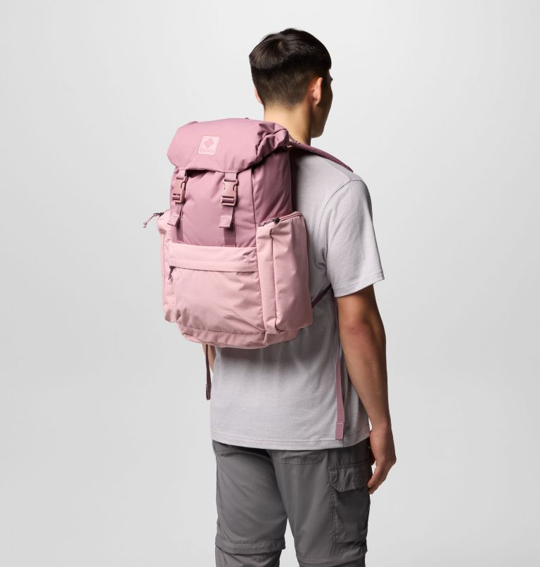 Unisex Trail Traveler 28L Rucksack, Color: Fig, Eraser Pink, image 2