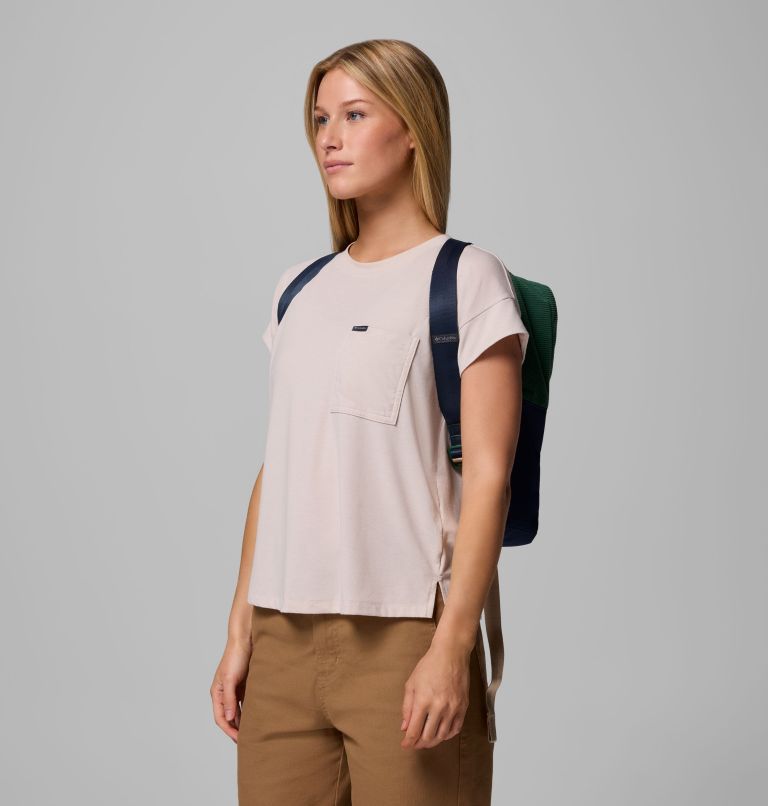Trail Traveler 18L Backpack, Color: Rain Forest, Collegiate Navy, image 5