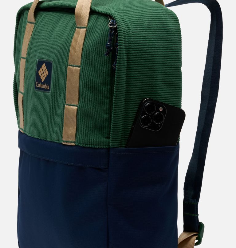Trail Traveler 18L Backpack, Color: Rain Forest, Collegiate Navy, image 9