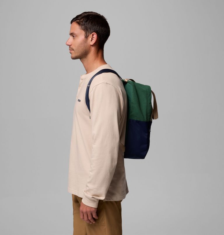 Trail Traveler 18L Backpack, Color: Rain Forest, Collegiate Navy, image 3