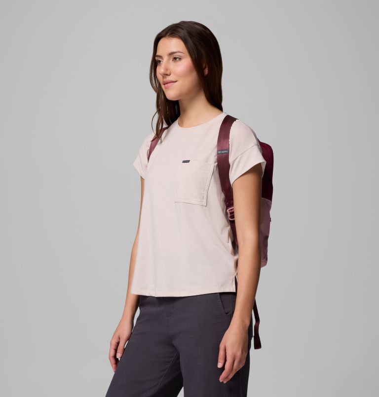 Trail Traveler 18L Backpack, Color: Rich Wine, Eraser Pink, image 5