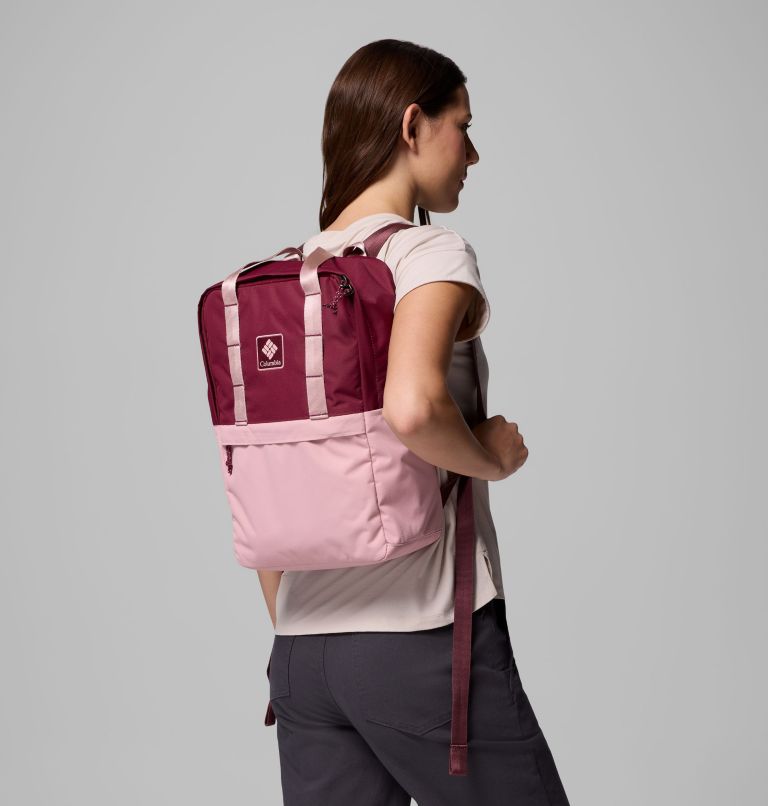 Trail Traveler 18L Backpack, Color: Rich Wine, Eraser Pink, image 6