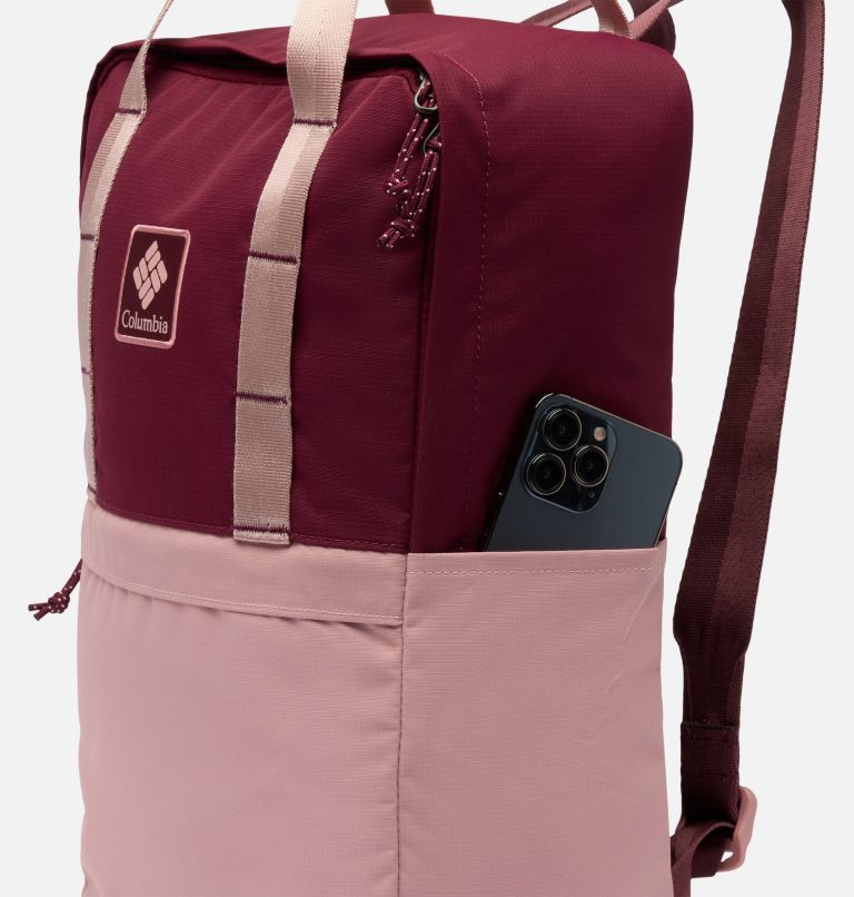 Trail Traveler 18L Backpack, Color: Rich Wine, Eraser Pink, image 10