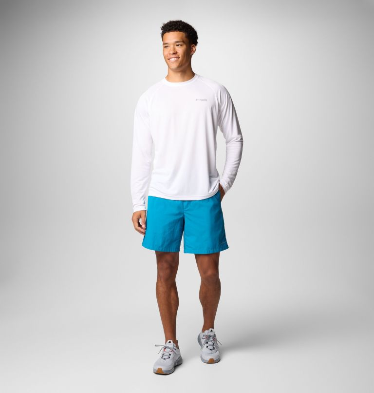 Men's PFG Backcast IV Water Shorts, Color: Blue Echo, image 2
