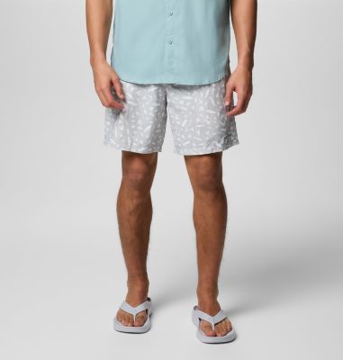 Men's Super Backcast II Boardshorts, Color: Cool Grey Cast N Blast, image 1