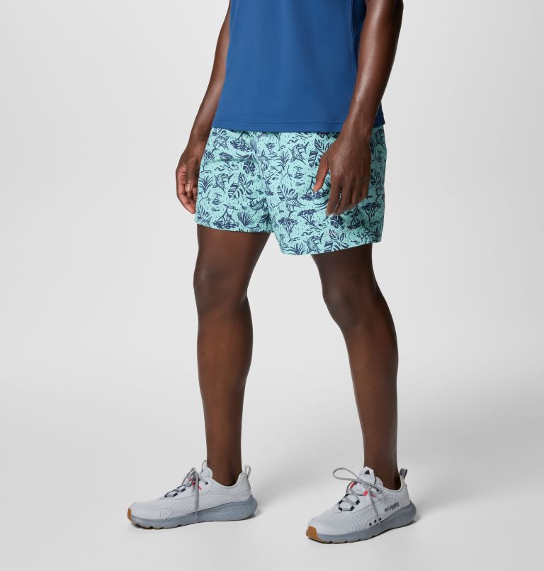 Men's PFG Super Backcast II Water Shorts, Color: Spray Marlin Chase, image 3