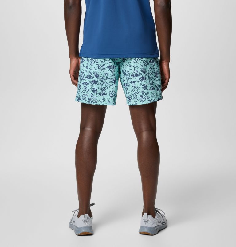 Men's PFG Super Backcast II Water Shorts, Color: Spray Marlin Chase, image 2
