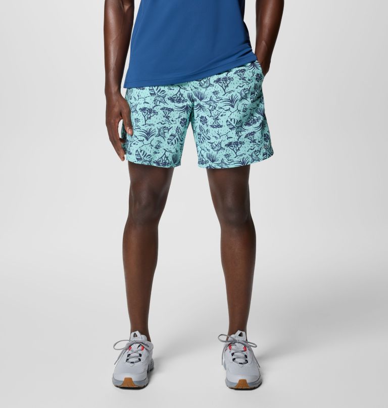 Men's PFG Super Backcast II Water Shorts, Color: Spray Marlin Chase, image 1