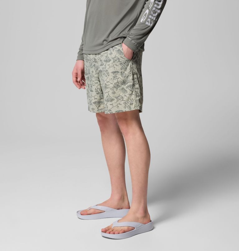 Men's PFG Super Backcast II Water Shorts, Color: Smokey Sage Marlin Chase, image 4